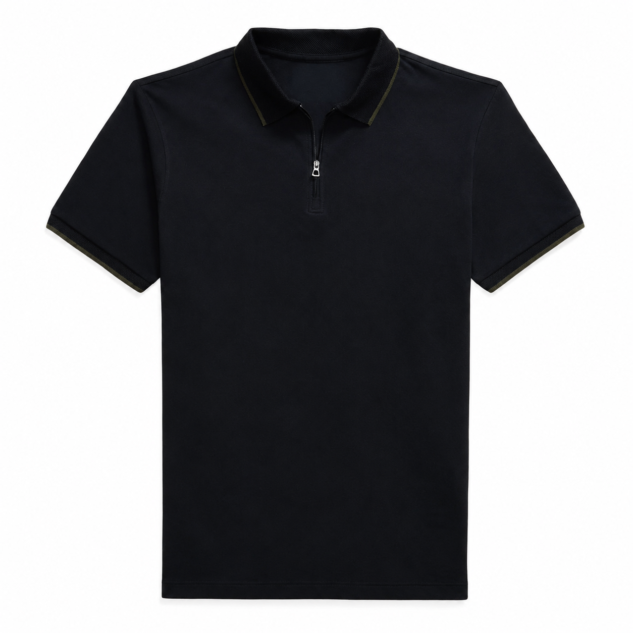 Men's Zipped Short Sleeve Shirt